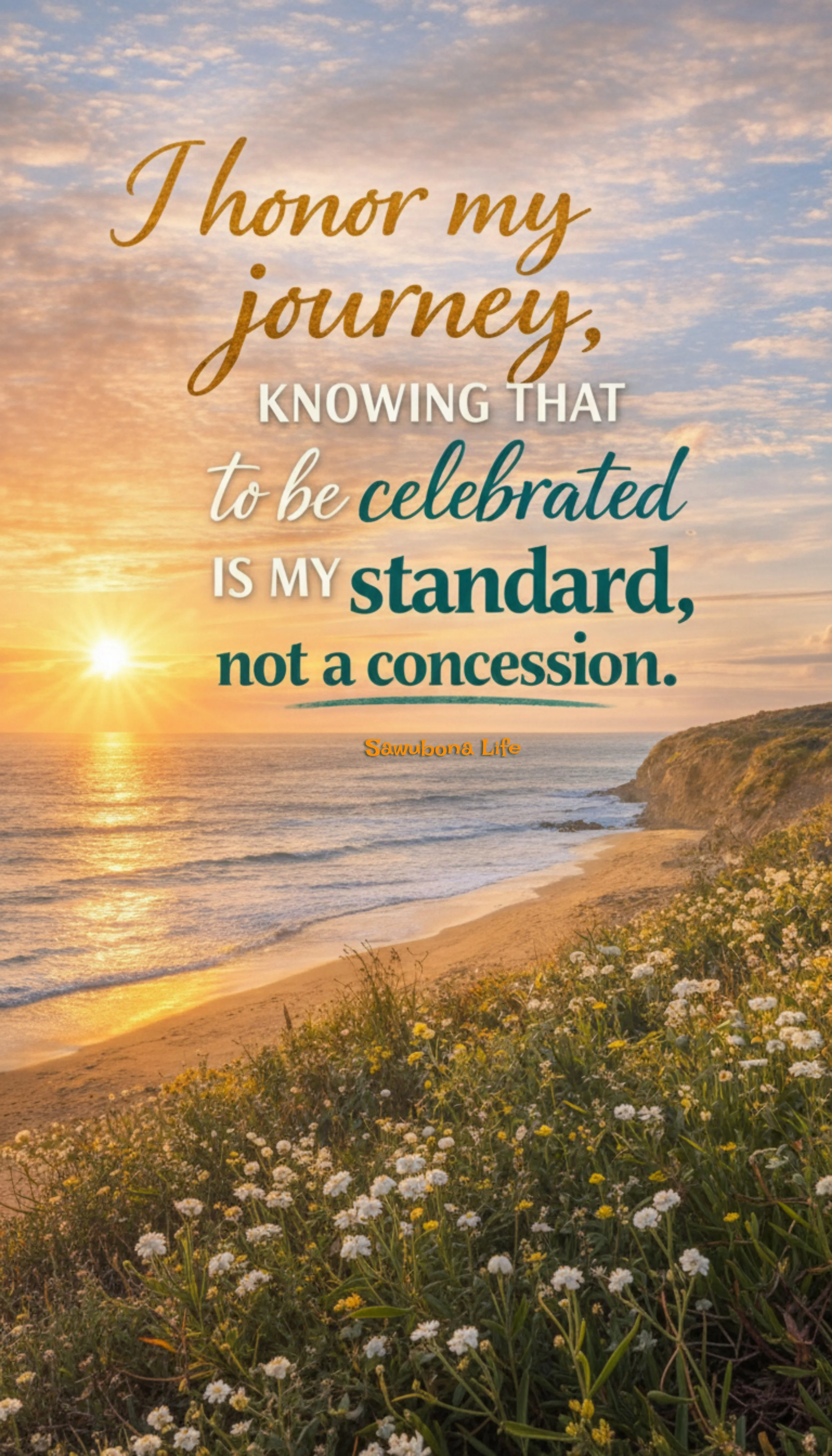 CELEBRATED - Affirmation Phone & Desktop Wallpaper