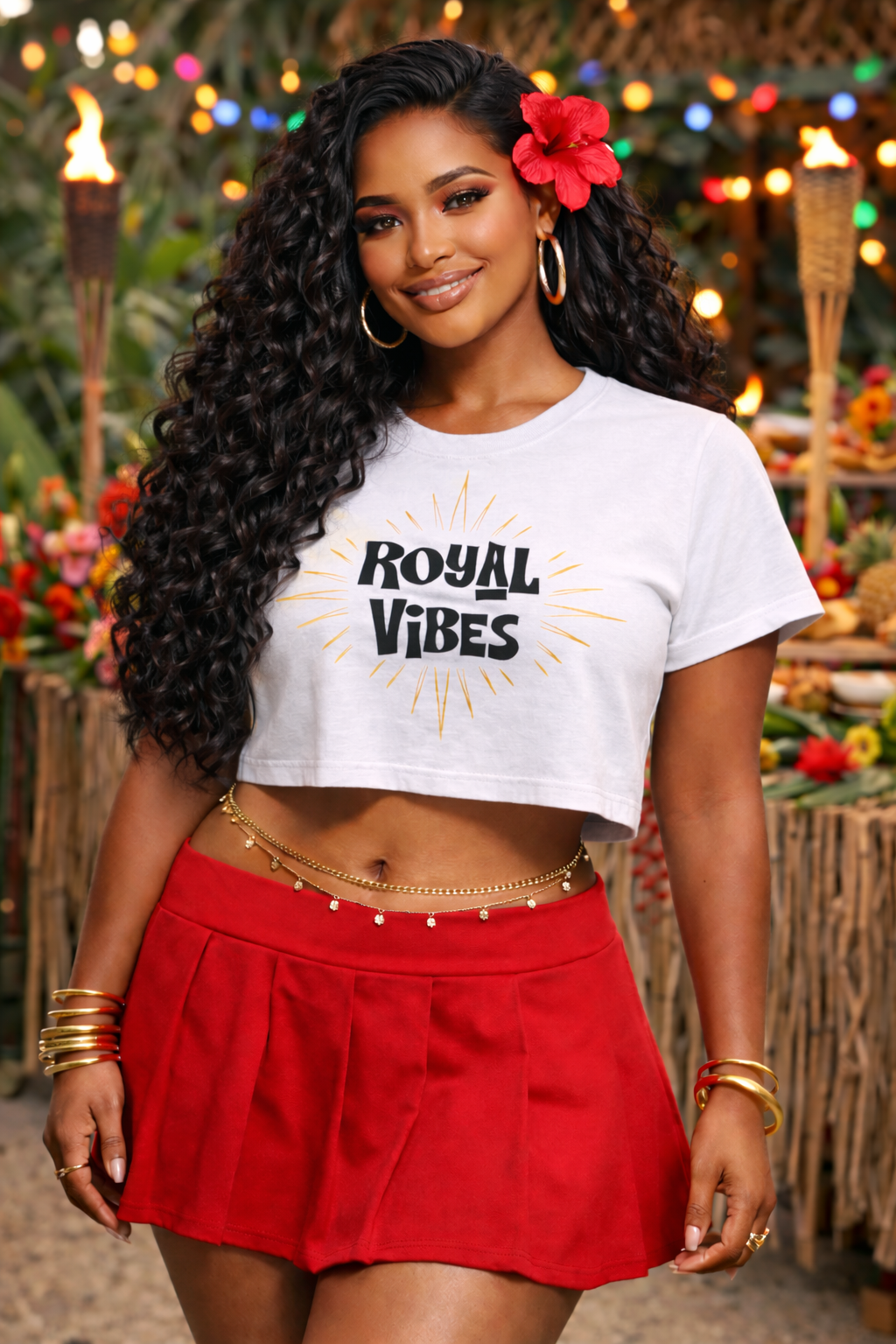 Royal Vibes™ Radiance Cropped Tee
