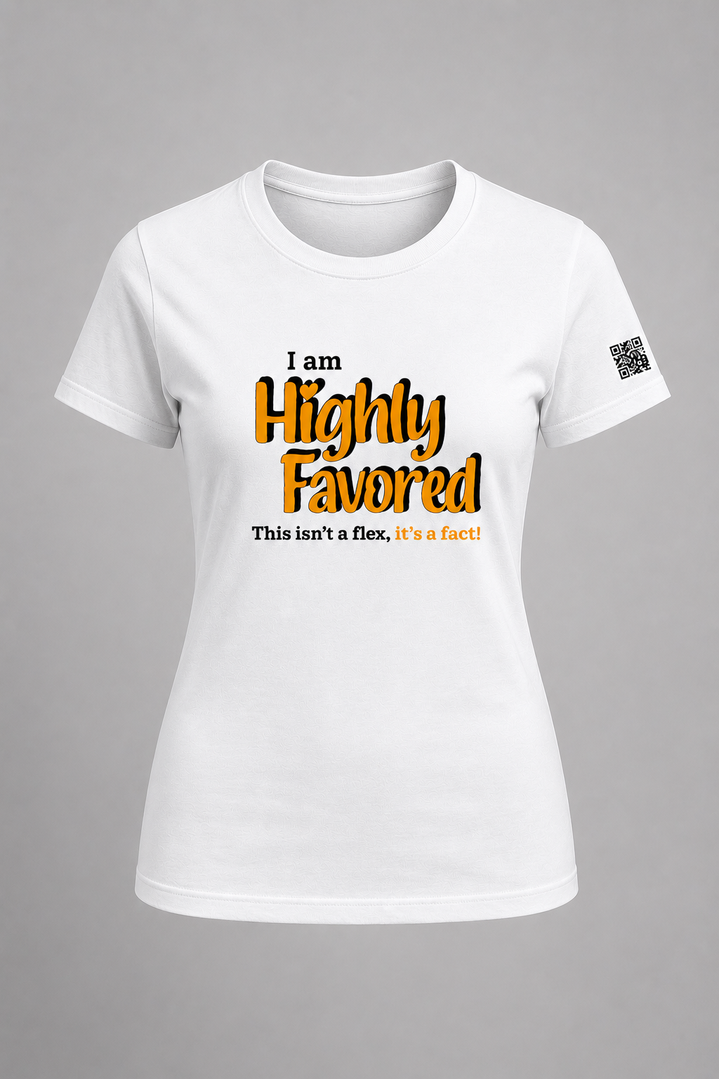 Highly Favored G+B White Unisex Graphic Tee - Affirmation Apparel by Sawubona Life