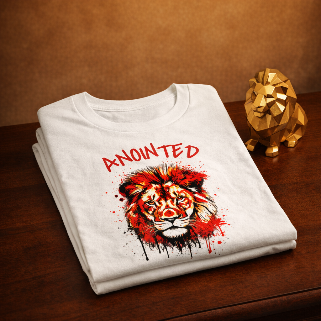 Anointed Lion Unisex Graphic Tee - Affirmation Apparel by Sawubona Life