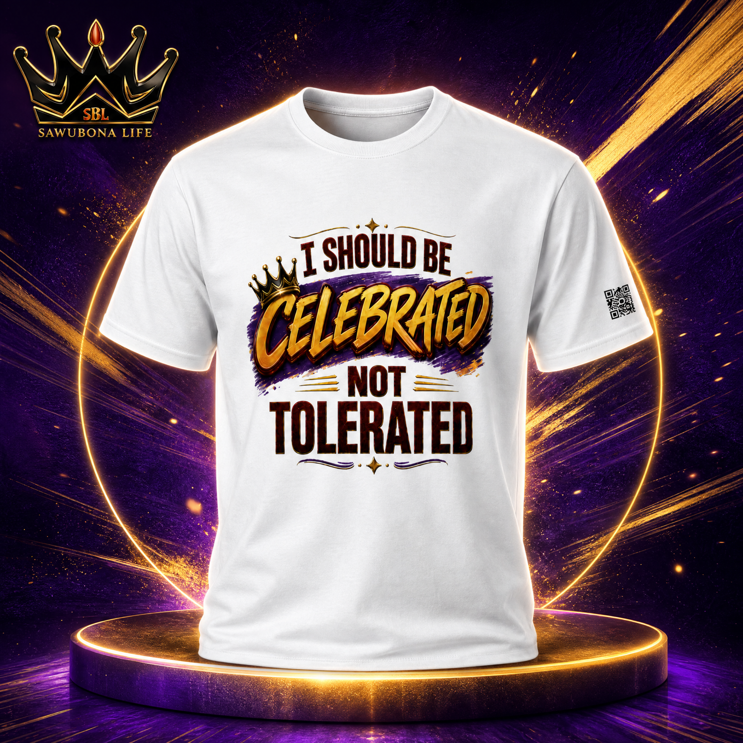 Celebrated 2.0 Unisex Graphic Tee - Affirmation Apparel by Sawubona Life
