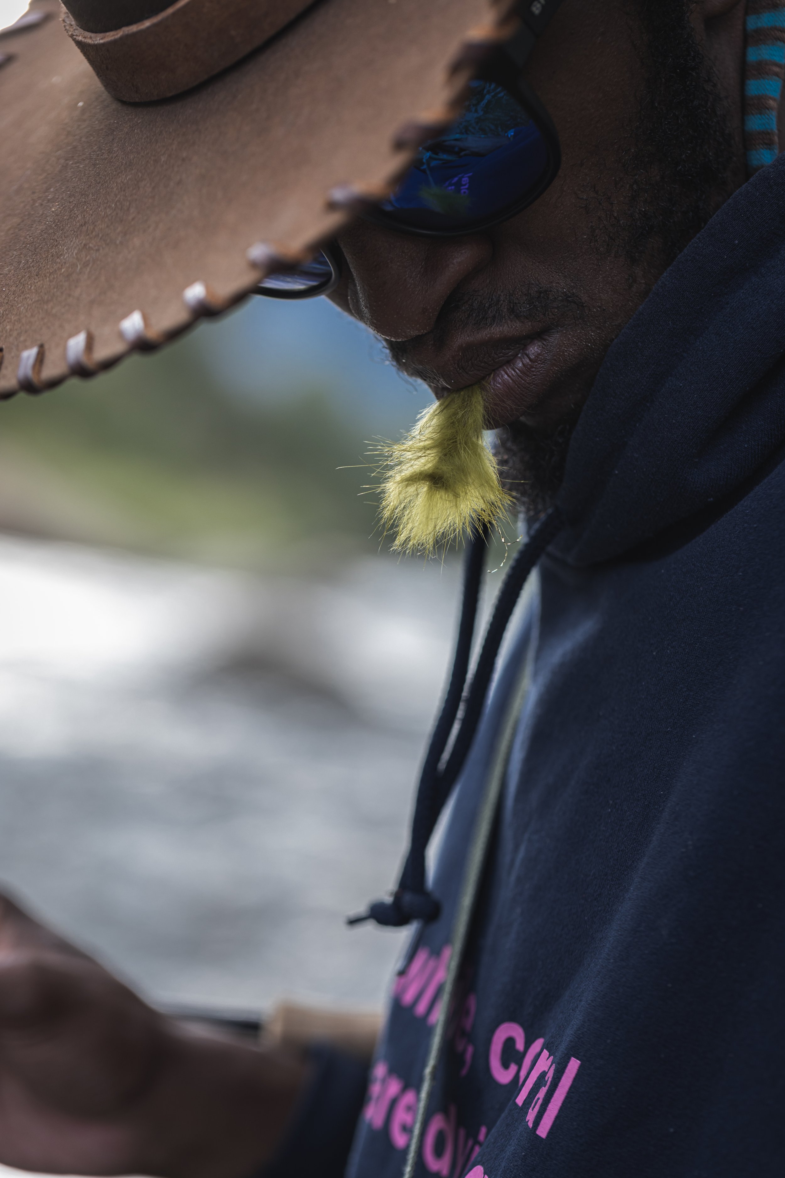 Portrait of Eeland Stribling featured in the Protect Our Winters Punchline film, produced by Fieldborn Creative.