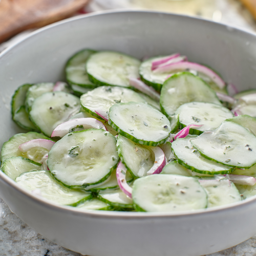 Creamy Cucumber Salad w/Sour Cream