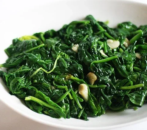 Sautéed Spinach with Parmesan Cheese