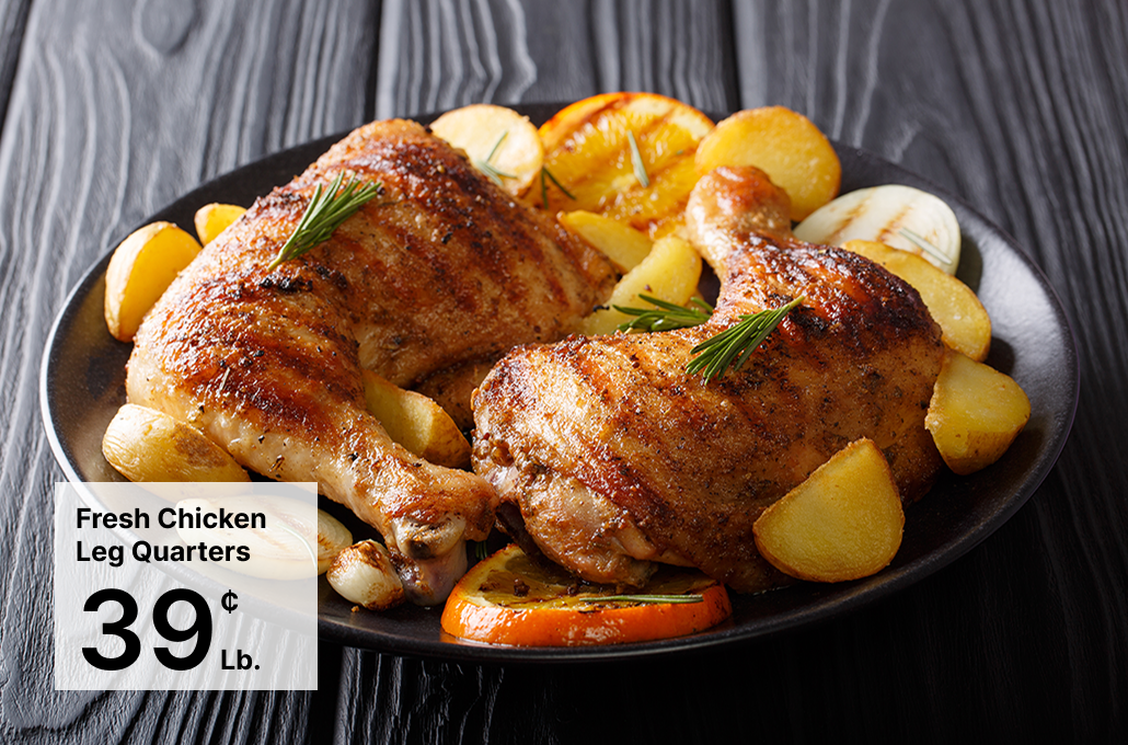 Fresh Chicken Leg Quarters