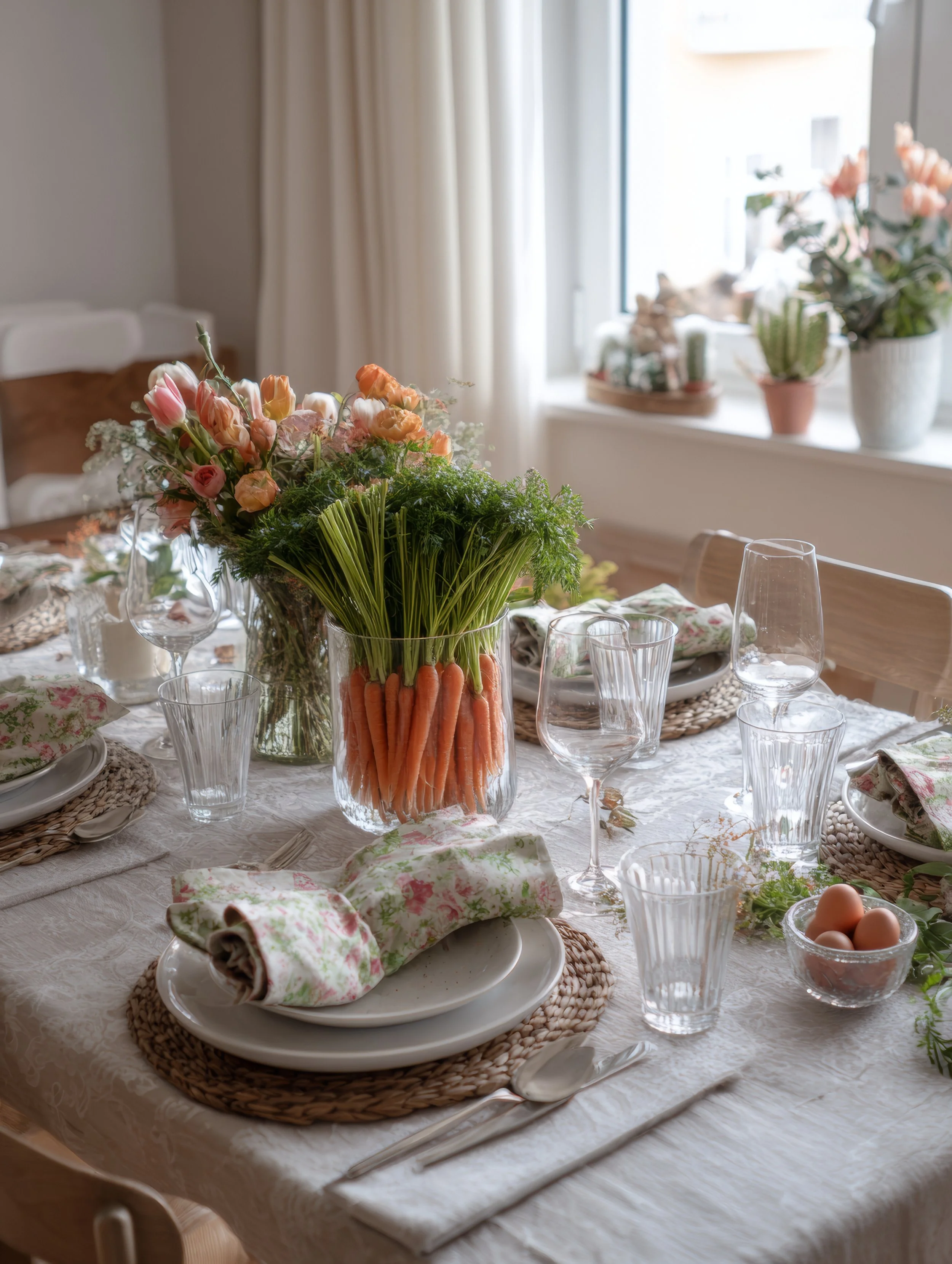 Your Easy Easter Dinner Meal Plan, Shopping List and Fresh Produce Centerpiece