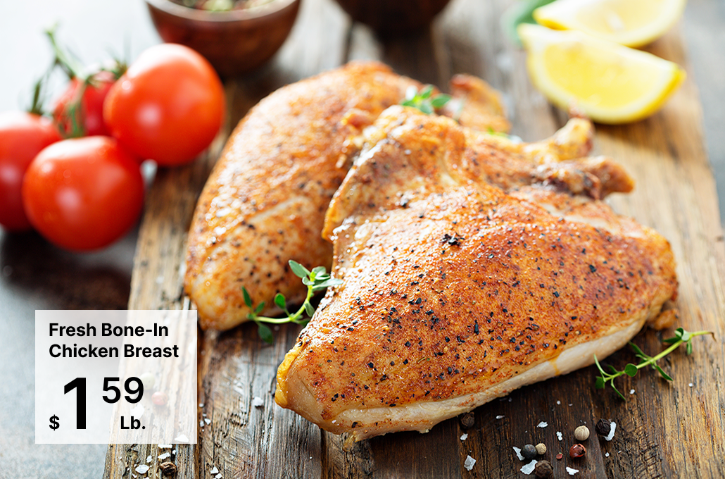 Fresh Bone-In Chicken Breast