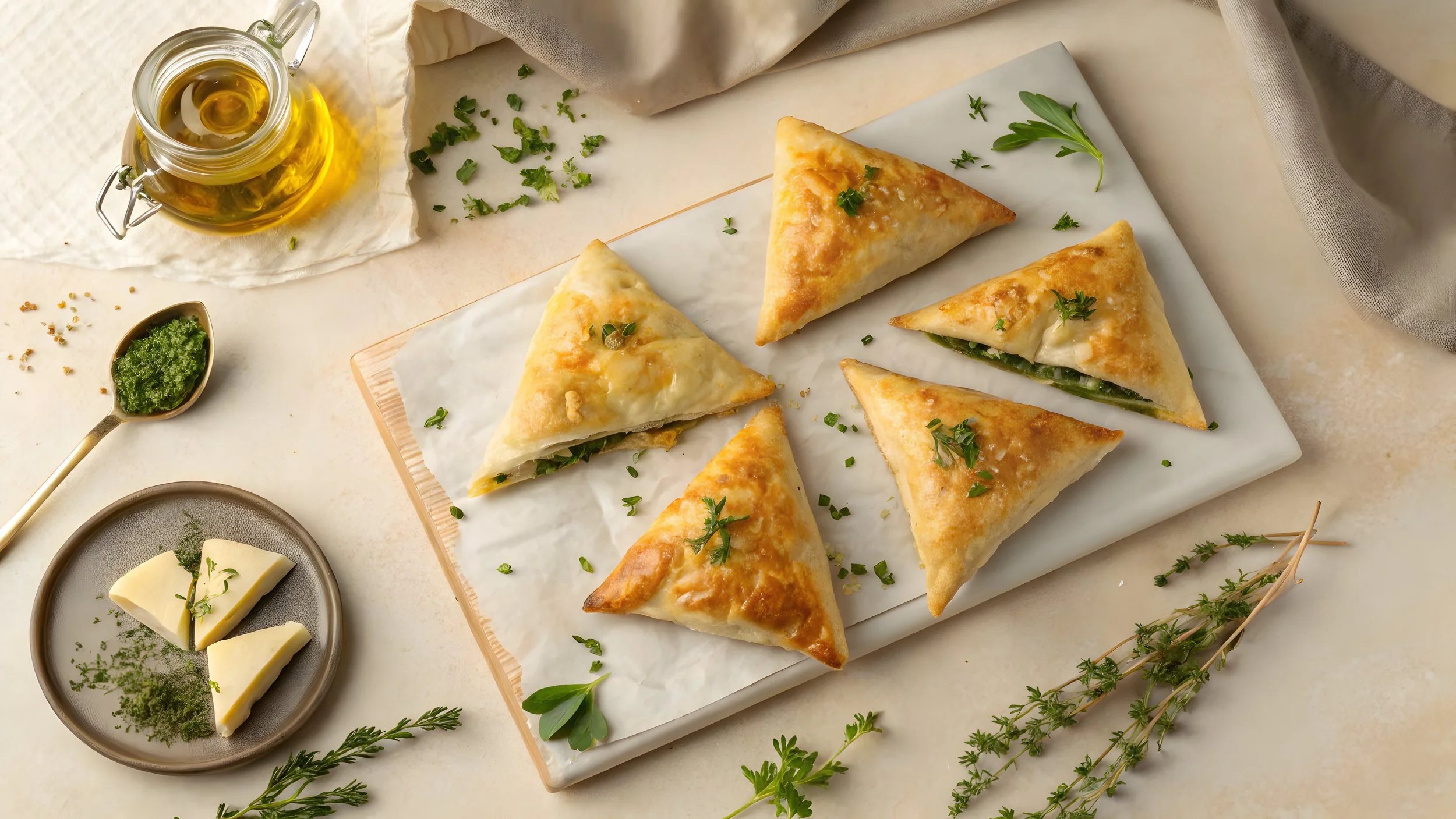 Savory Spinach and Feta Puff Pastry Bites