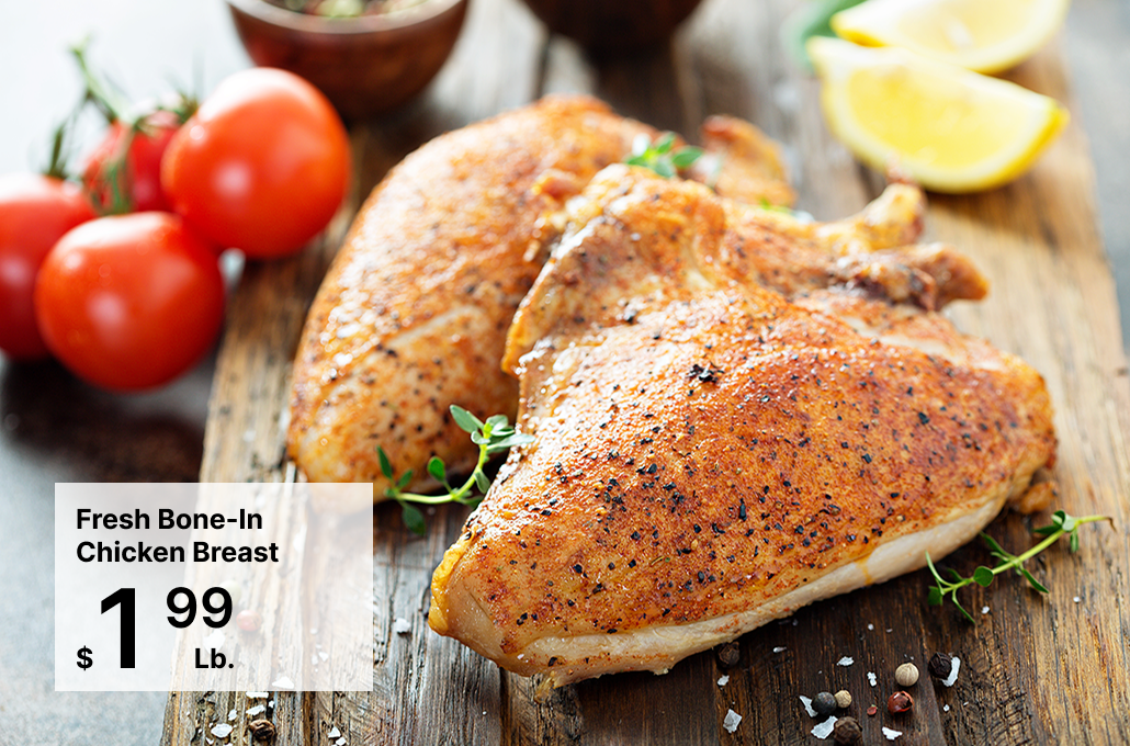 Fresh Bone-In Chicken Breast