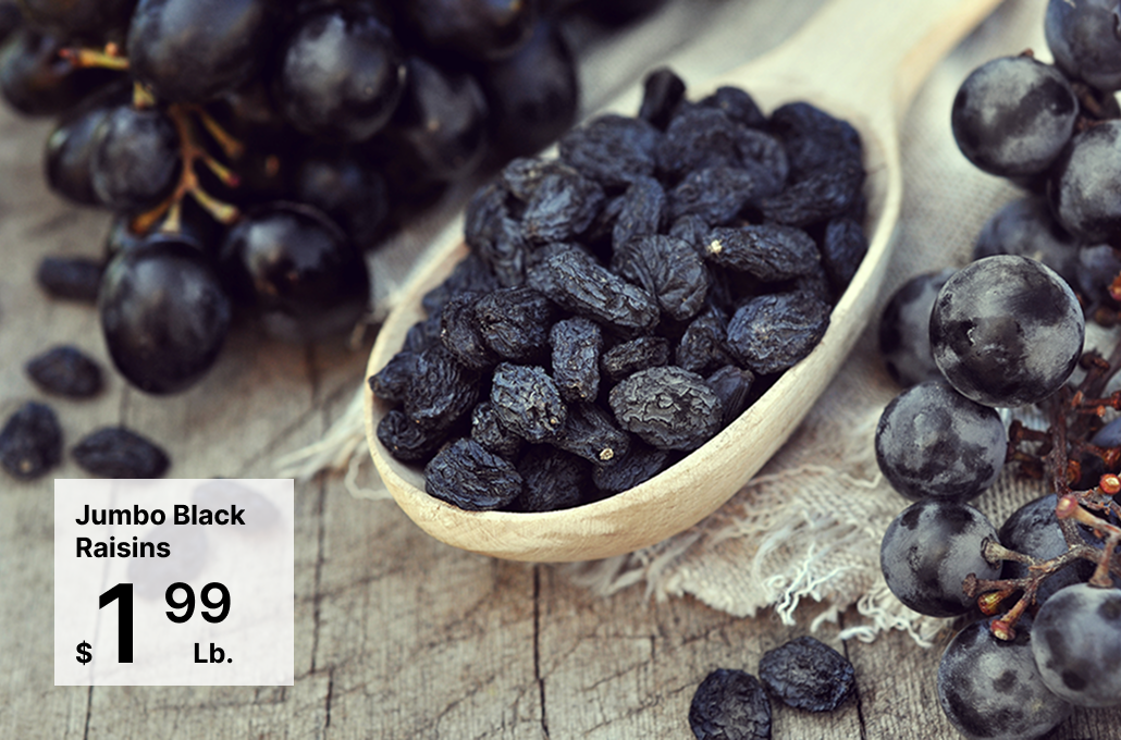 Jumbo Black Raisins