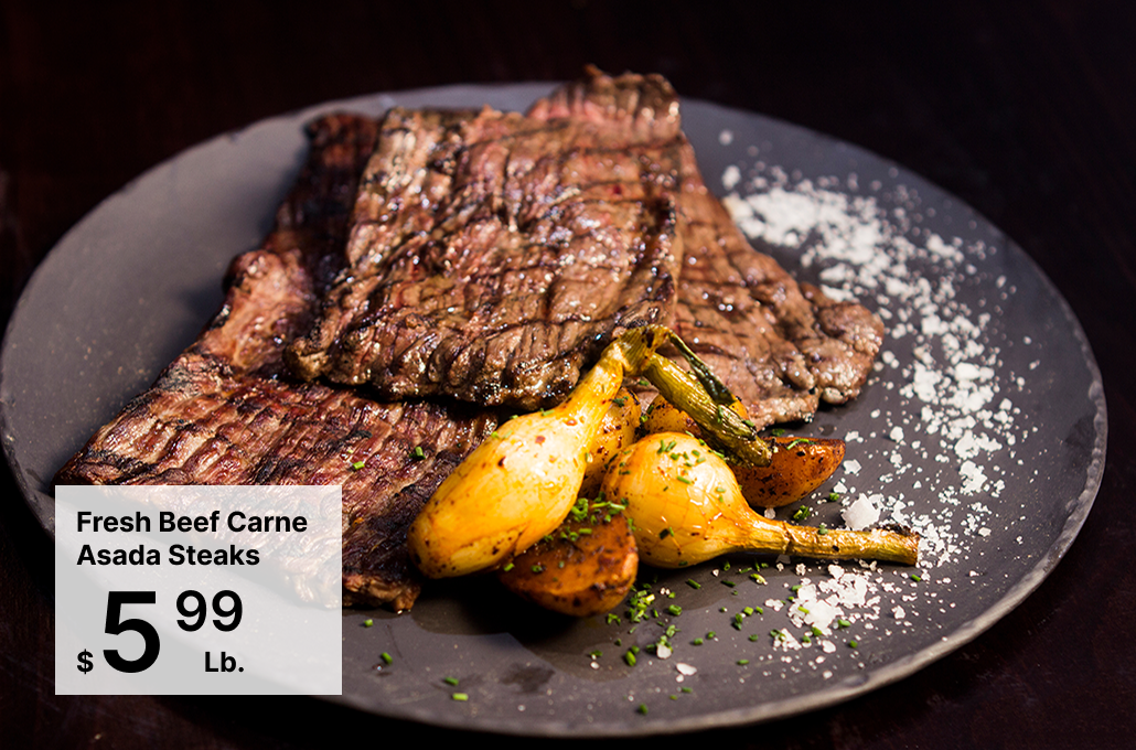 Fresh Beef Carne Asada Steaks