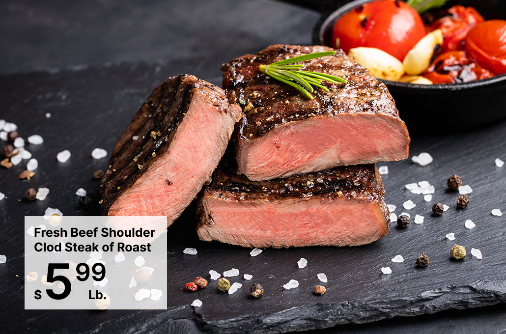 Fresh Beef Shoulder Clod Steak of Roast