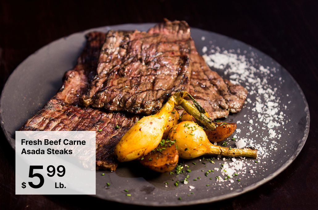 Fresh Beef Carne Asada Steaks