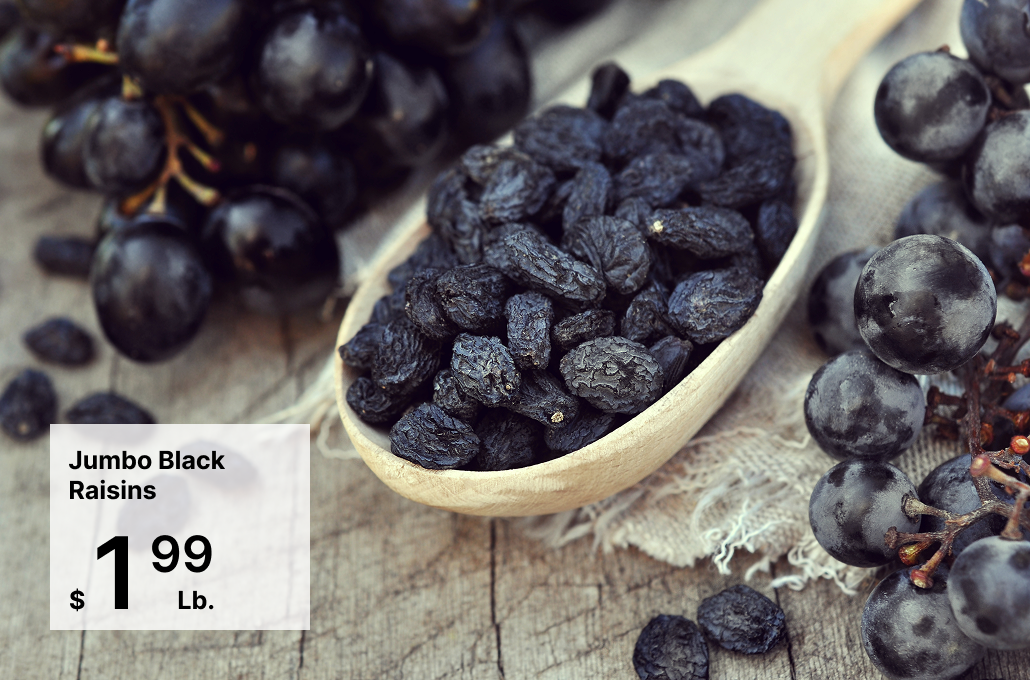 Jumbo Black Raisins