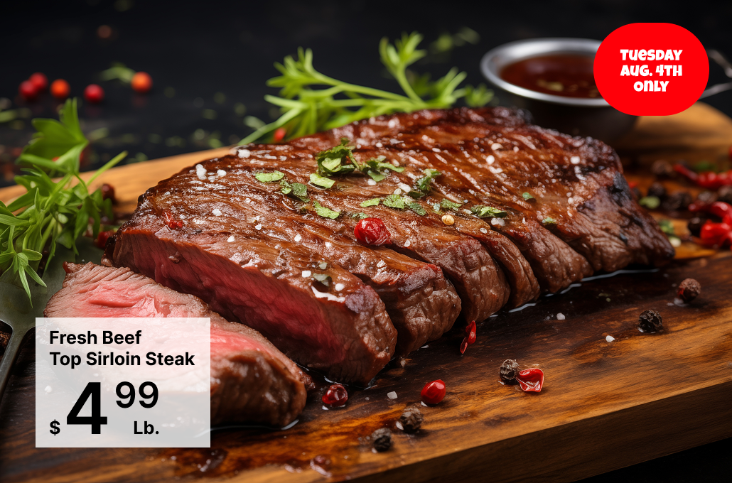 Fresh Beef Top Sirloin Steak