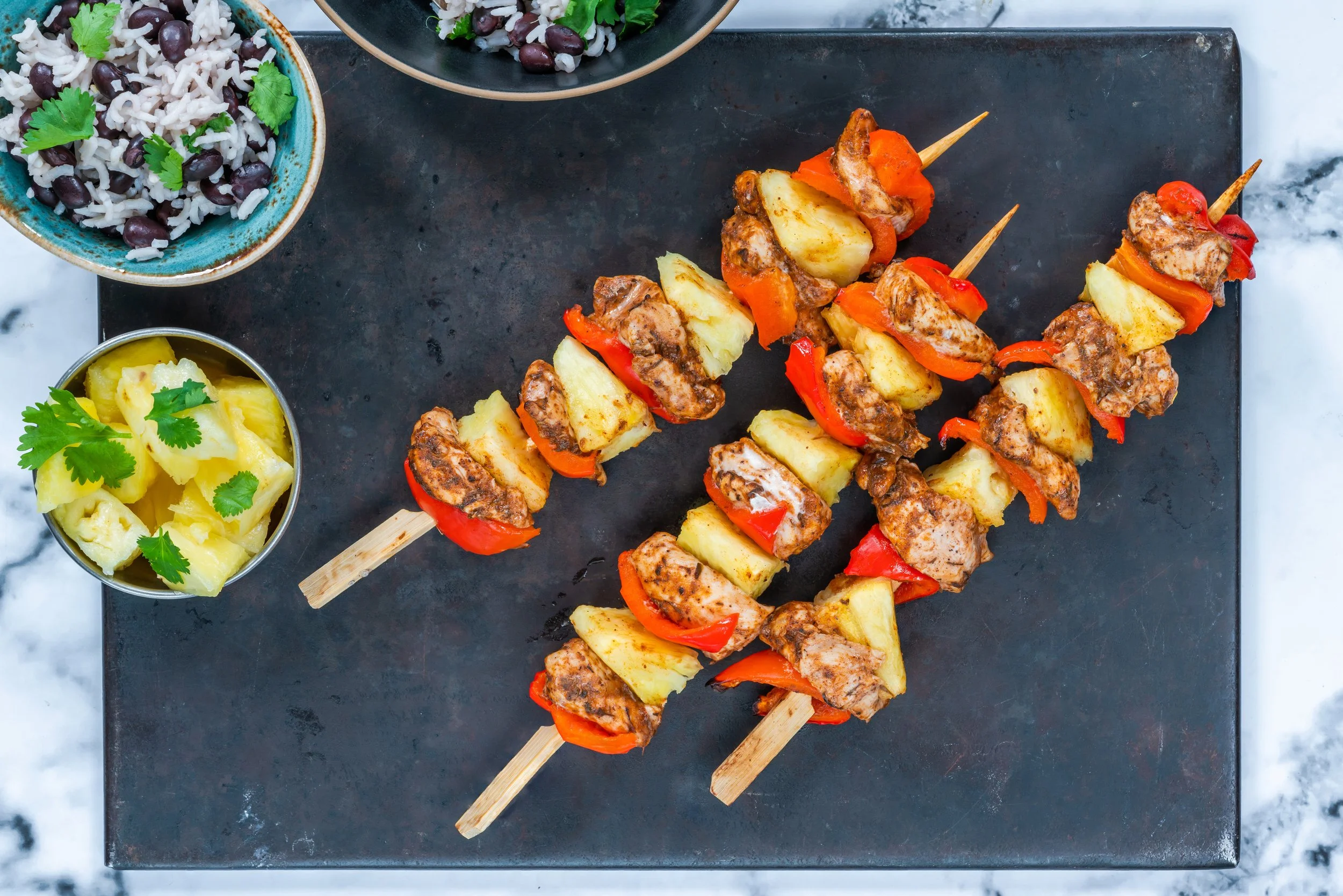 Hawaiian Pineapple Teriyaki Chicken Skewers