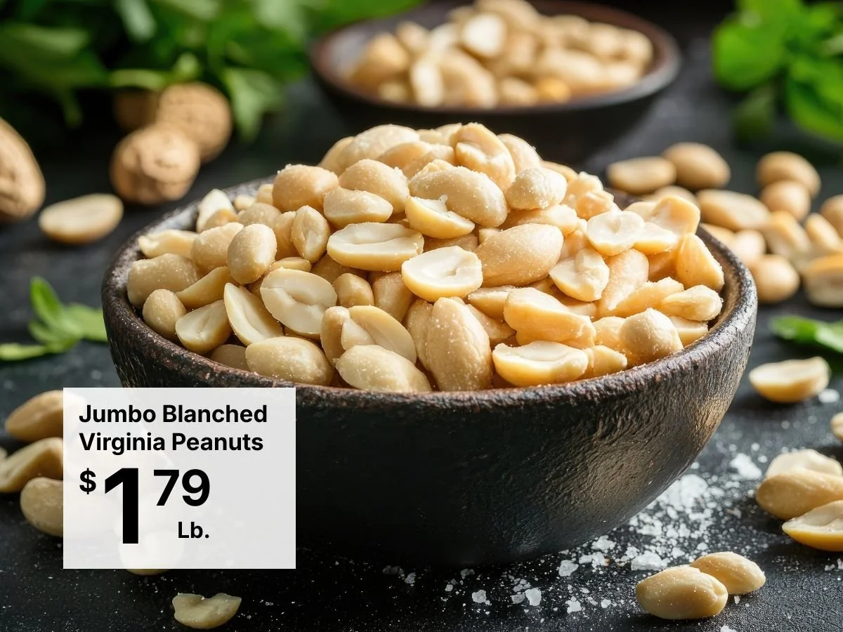 Jumbo Blanched Virginia Peanuts