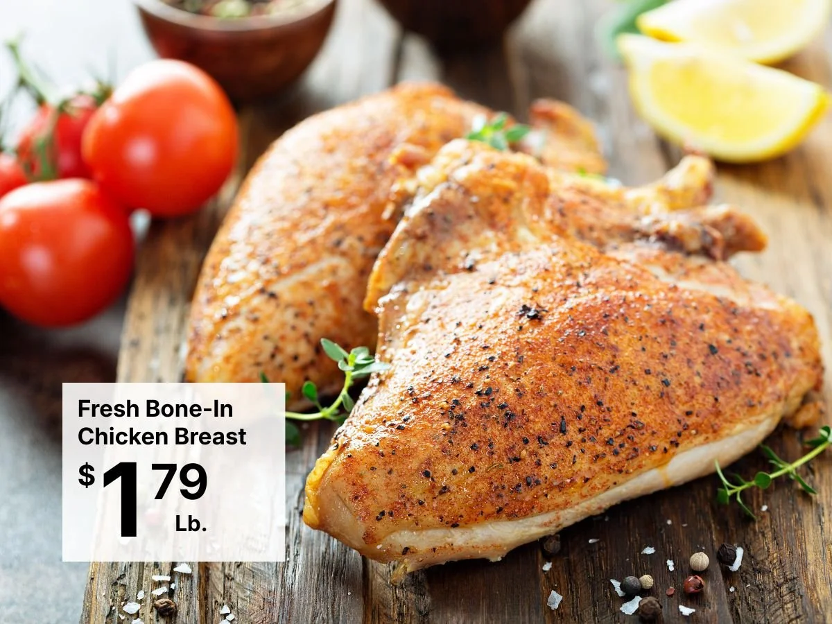 Fresh Bone-In Chicken Breast