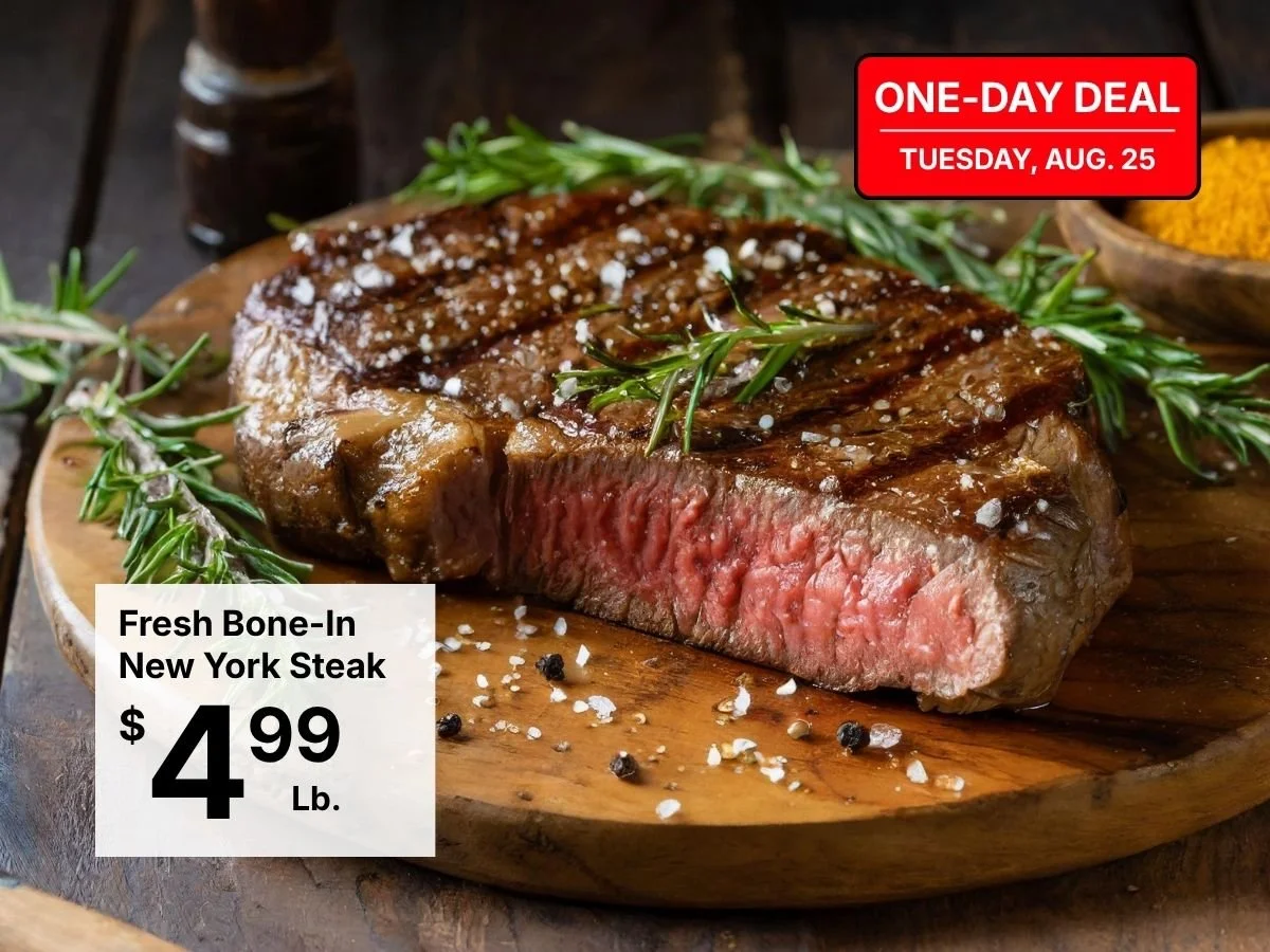 Fresh Bone-In New York Steak