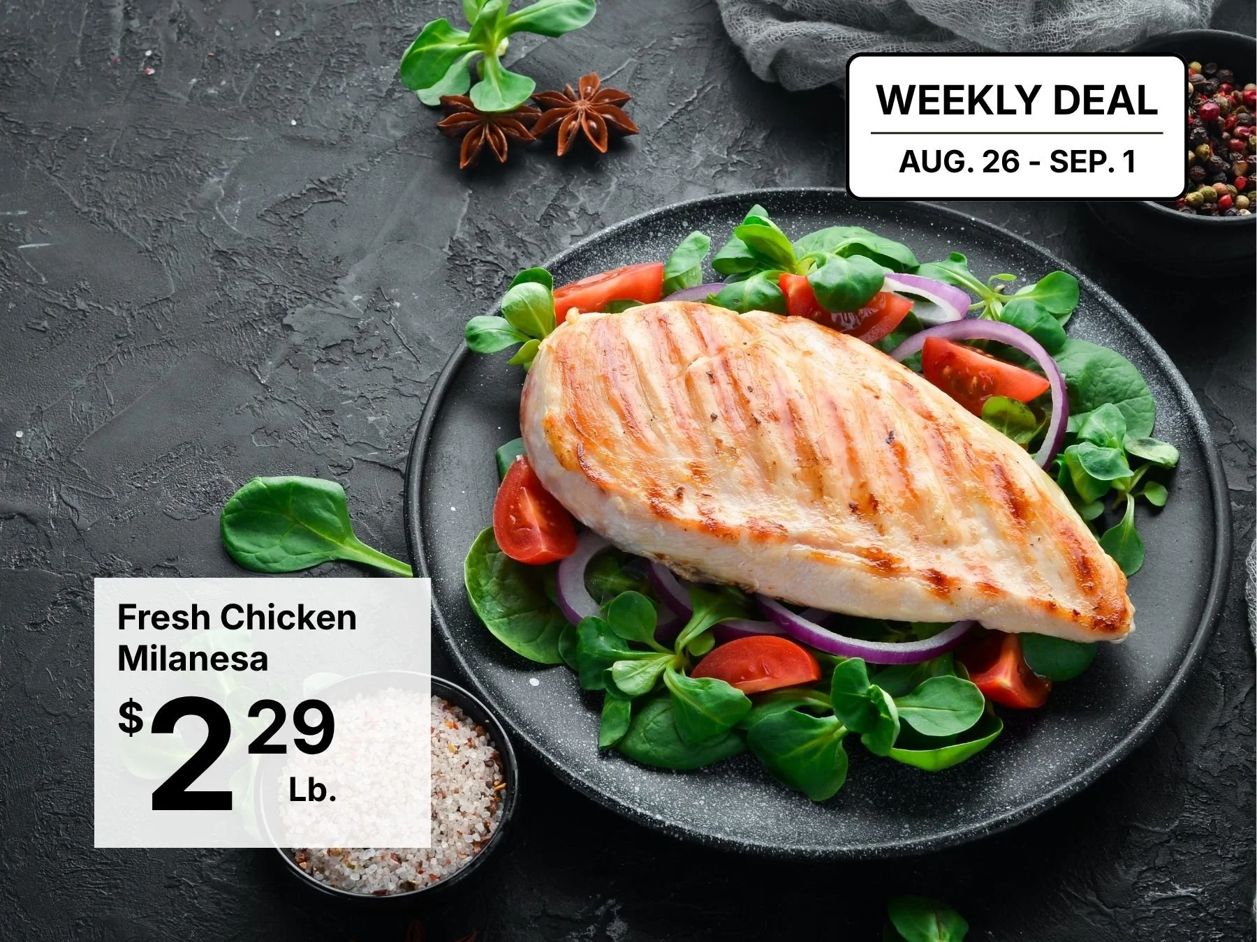 Fresh Chicken Milanesa