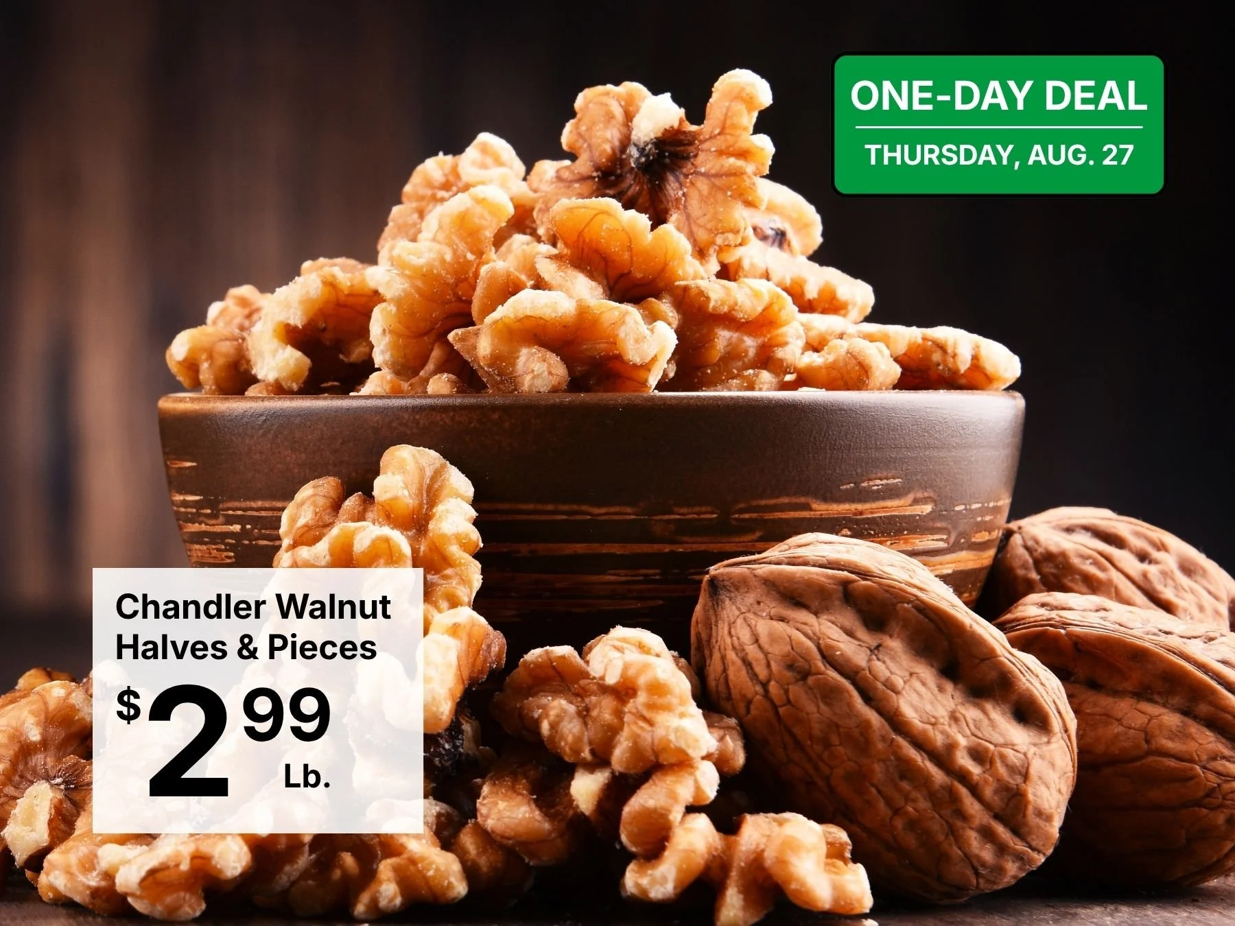 Chandler Walnut Halves &amp; Pieces