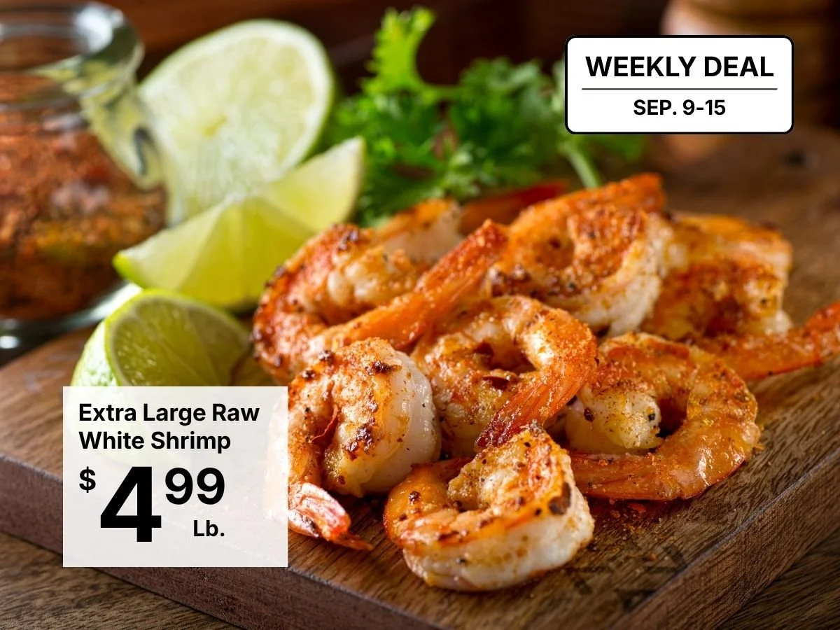 Extra Large Raw White Shrimp