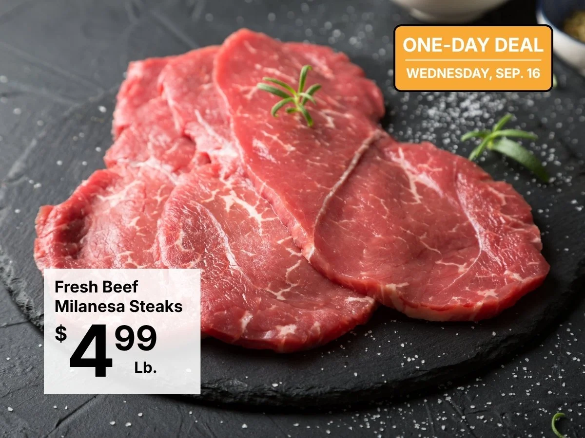 Fresh Beef Milanesa Steaks