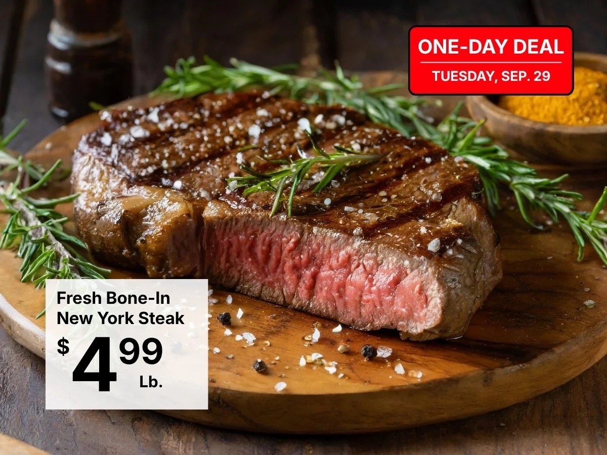 Fresh Bone-In New York Steak