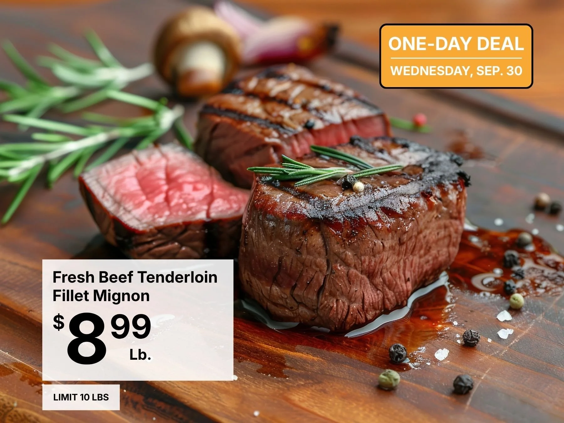 Fresh Beef Tenderloin Fillet Mignon