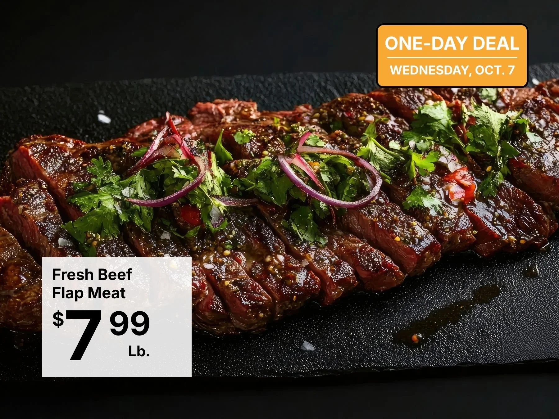 Fresh Beef Flap Meat Ranchera