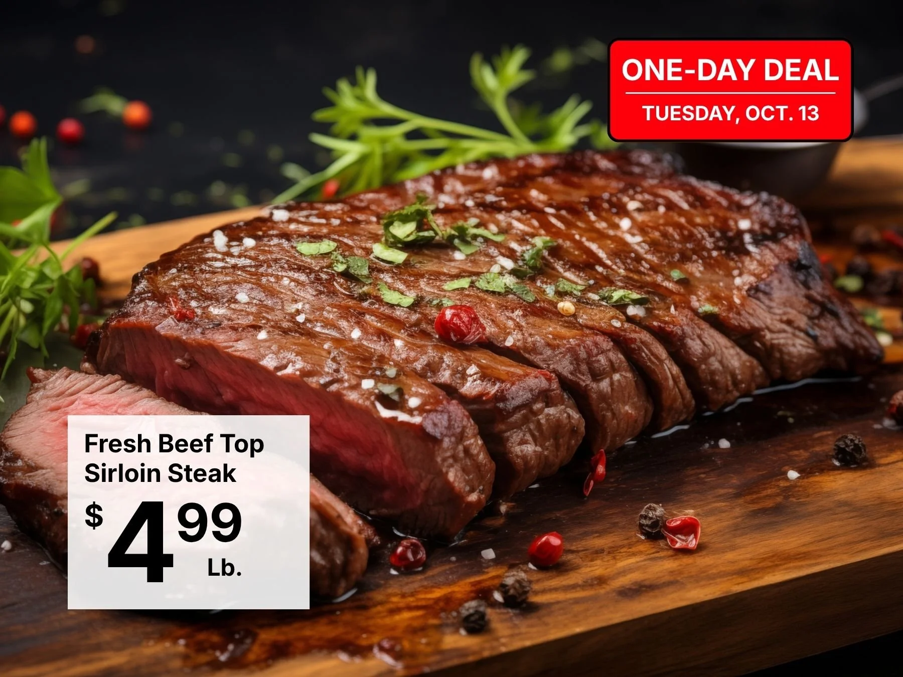 Fresh Beef Top Sirloin Steak