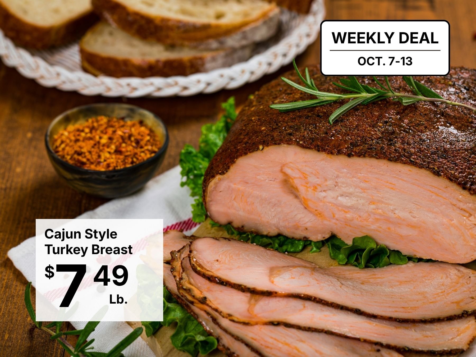 Cajun Style Turkey Breast