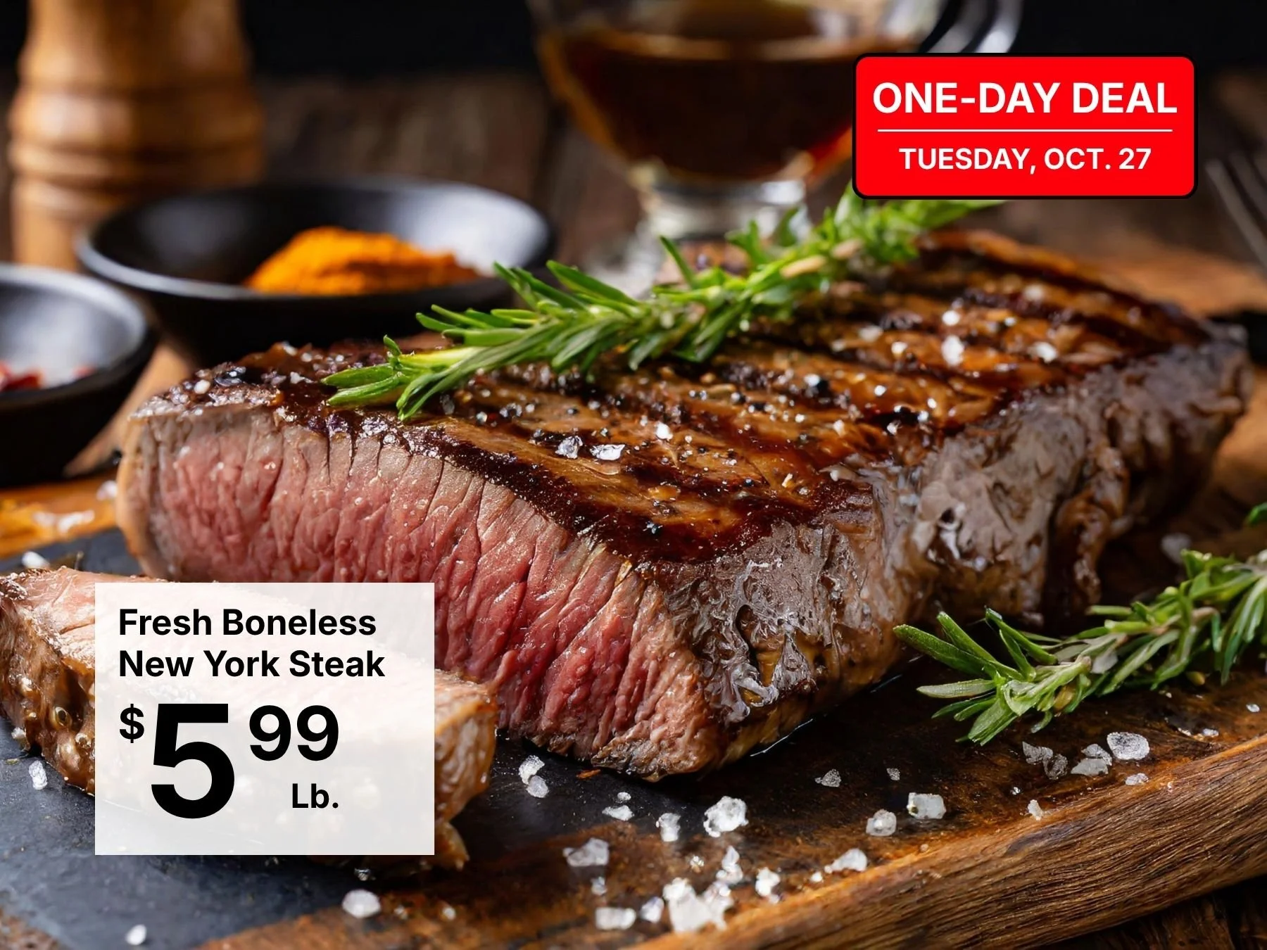 Fresh Boneless New York Steak