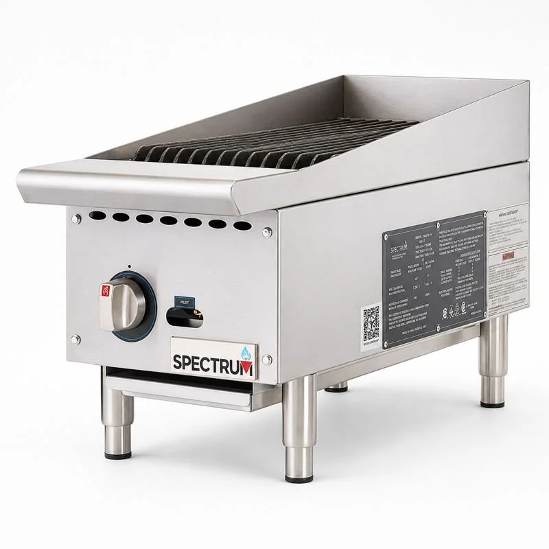 Winco - NGCB-12R - Spectrum Gas Charbroiler, 12" Wide,  LP