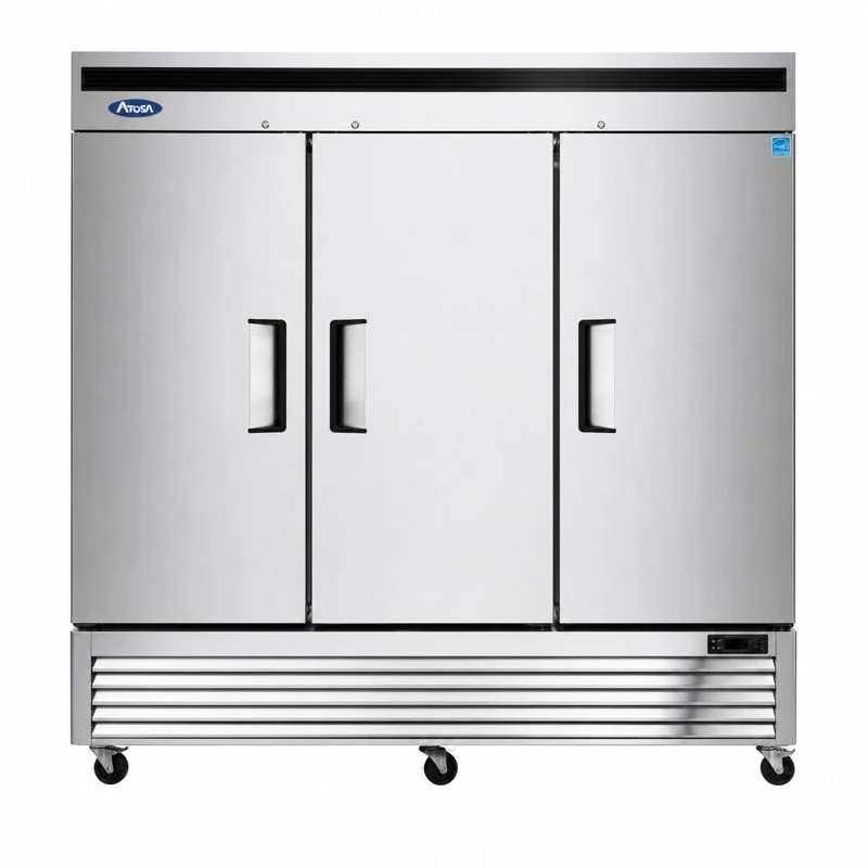 Atosa USA Bottom Mount Three (3) Door Reach-in Refrigerator