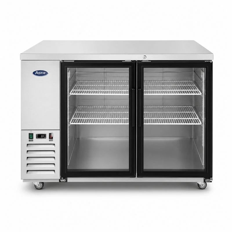 Specsheet 48″ Shallow Depth Back Bar Cooler with Glass Doors