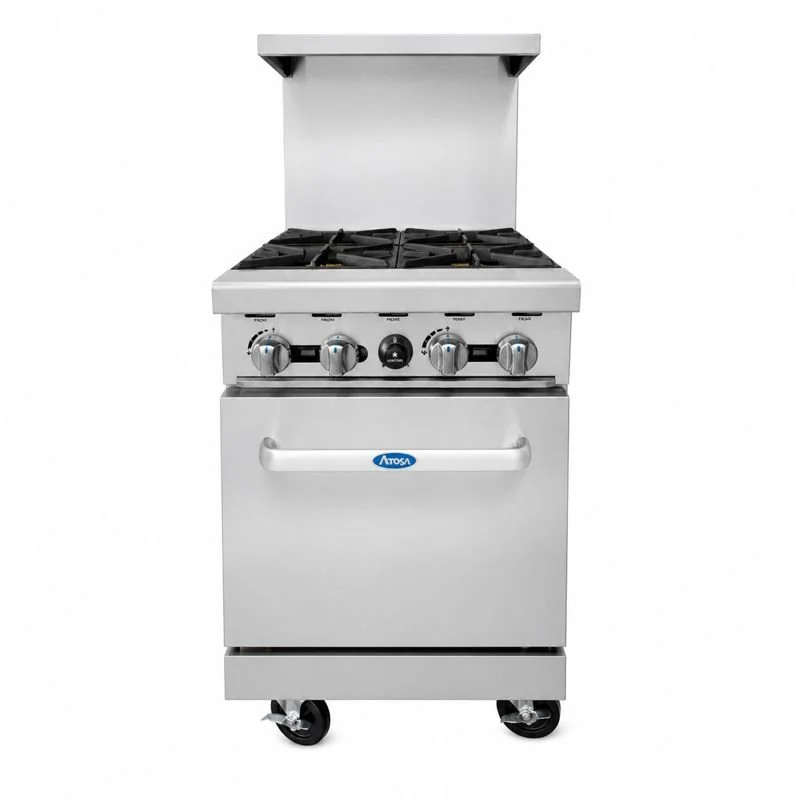 Cook Rite USA 24″ Gas Range with Four (4) Open Burners
