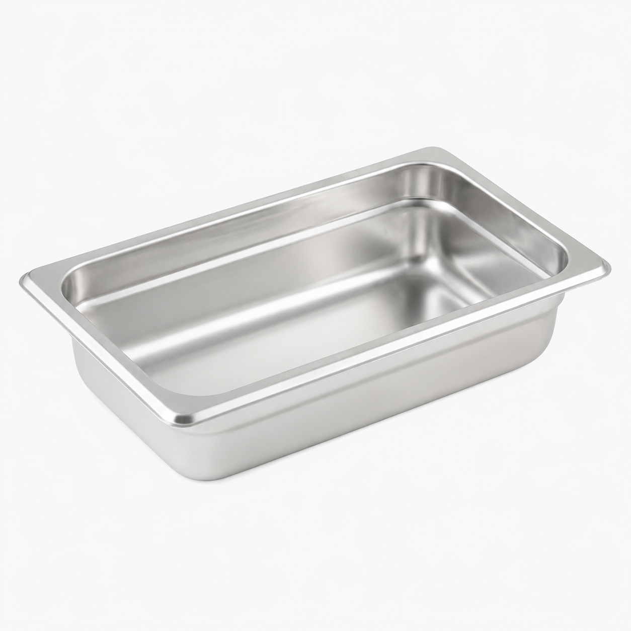 Winco - Quarter Size Anti-Jam Steam Pan, 24 Gauge Stainless Steel