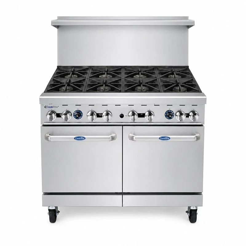 Cook Rite USA 48″ Gas Range with Eight (8) Open Burners