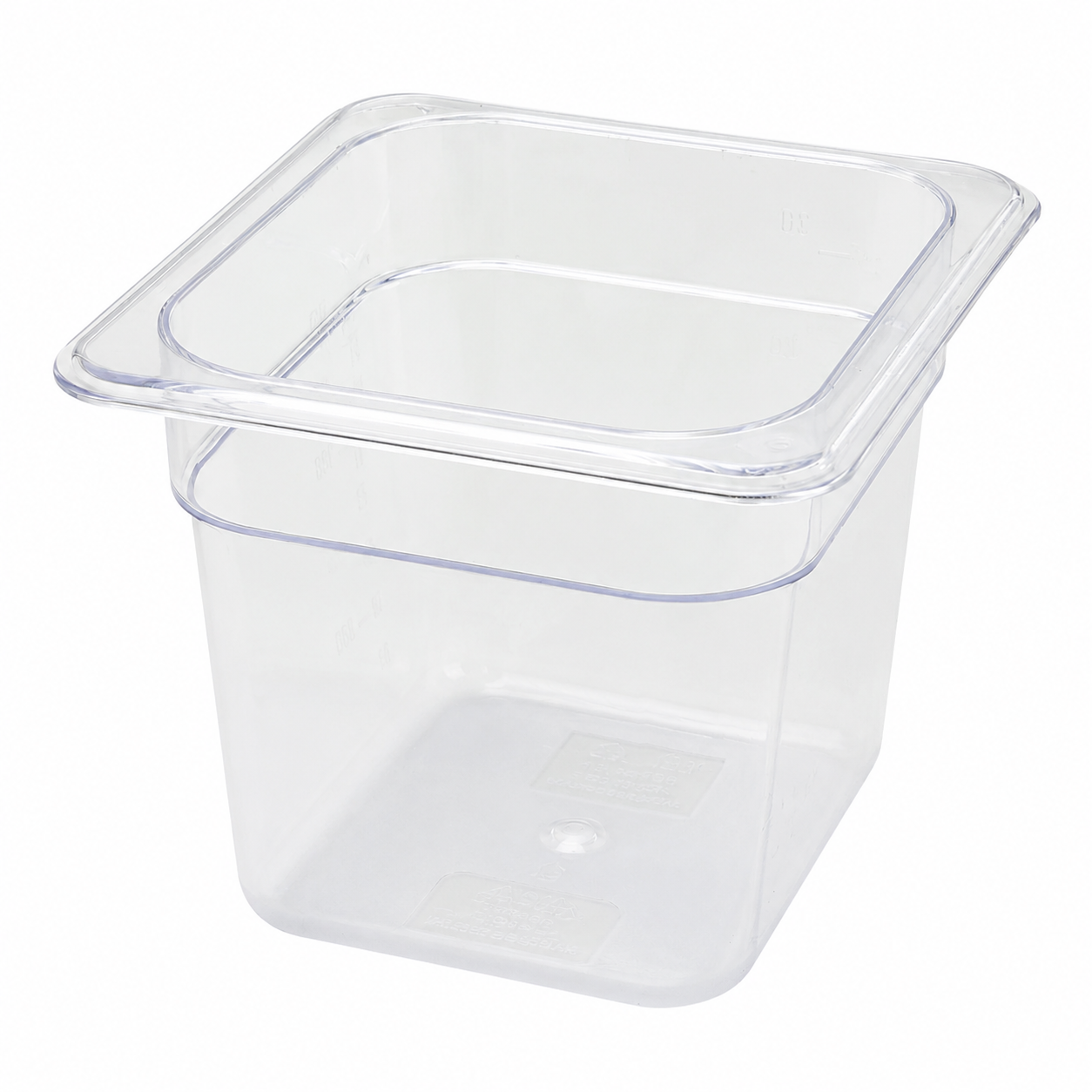 Winco SP7606 - Polycarbonate Food Pan, 1/6 Size - 5-1/2"