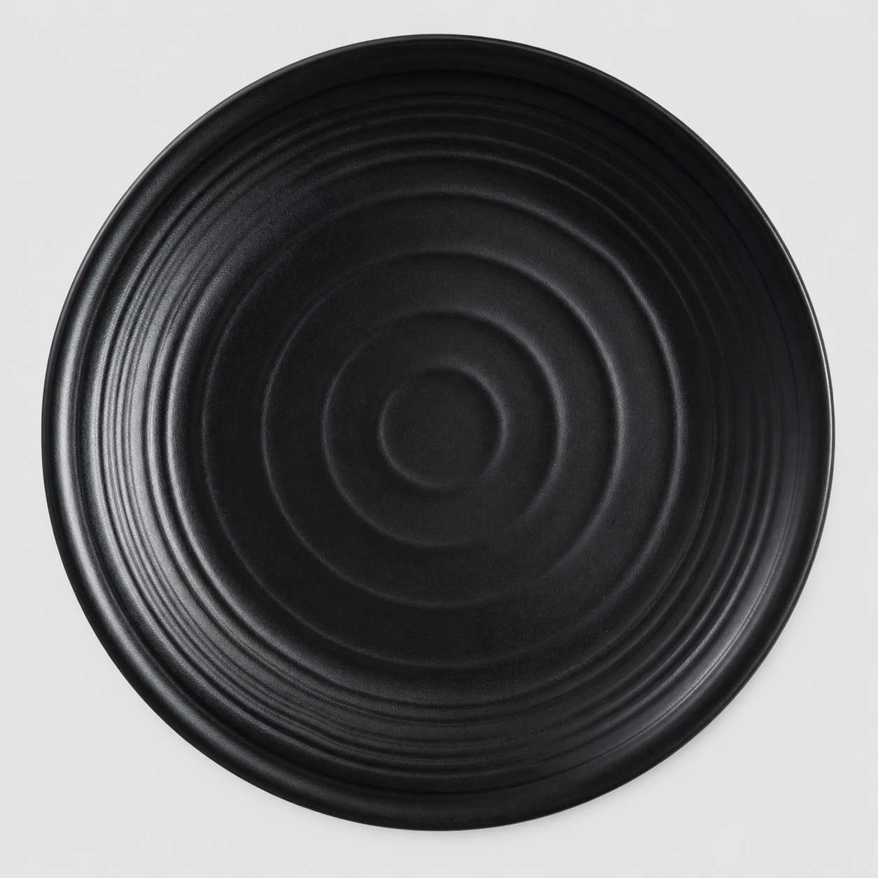 Yanco Melamine - Black Pearl Round Plate
