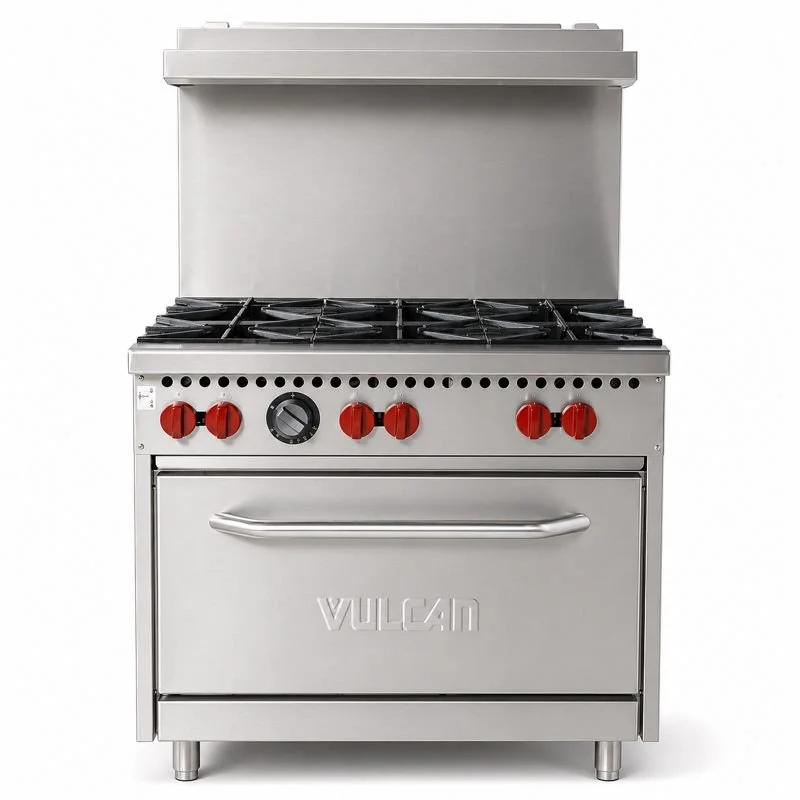 Vulcan Hart - SX36-6B - SX Series Stainless Steel 36 In. Gas Restaurant Range | 6-28,000 BTU Burners with Standard Oven