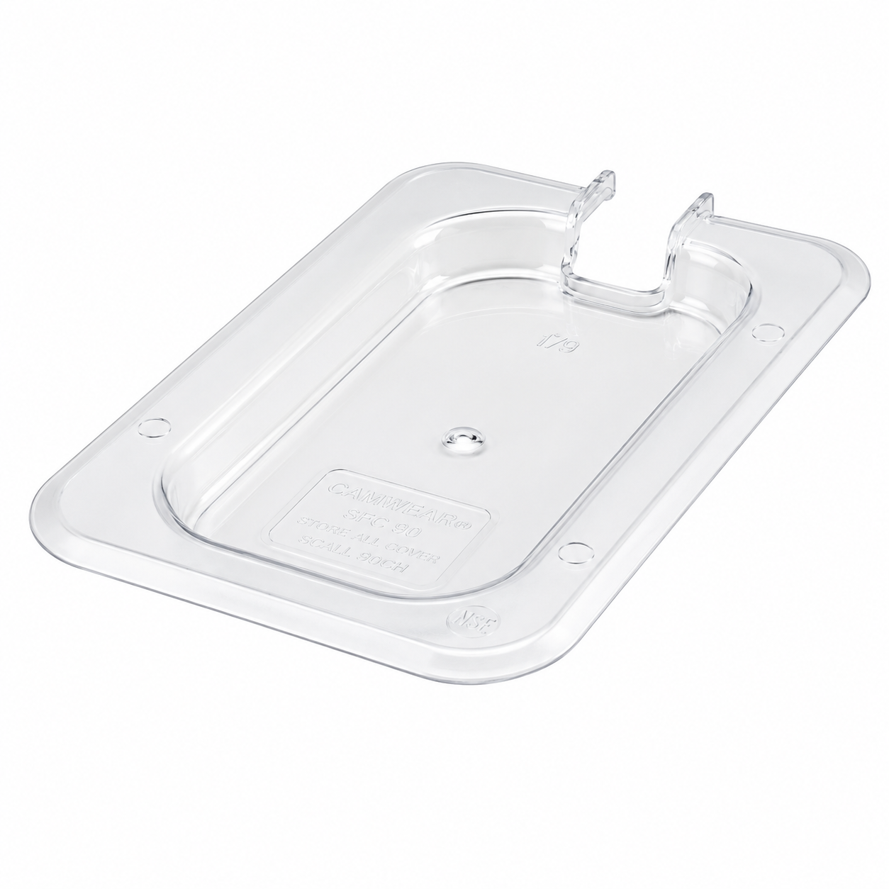 Winco SP7900C - Polycarbonate Food Pan Cover, Slotted - Ninth (1/9)