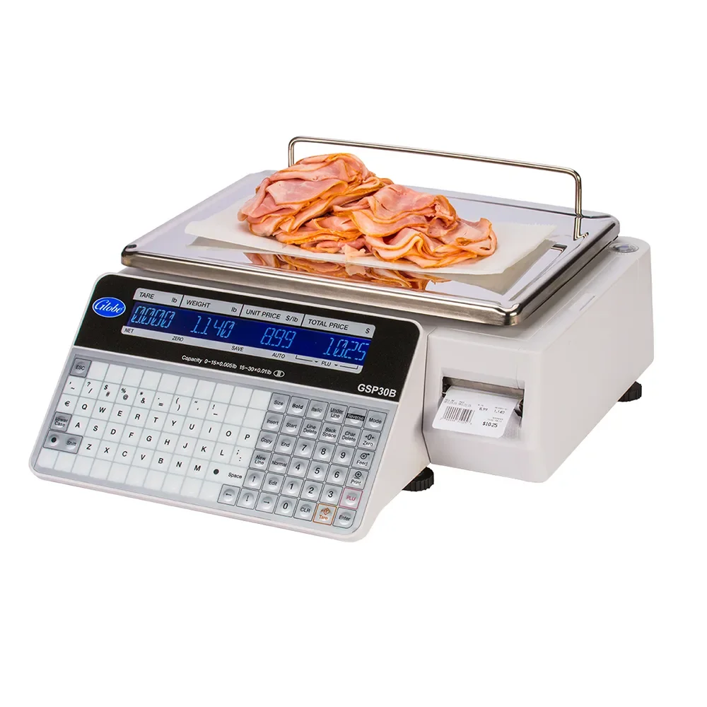 Globe GSP30B 30 lb Price Computing Label Printing Scale * DACO CERTIFIED*