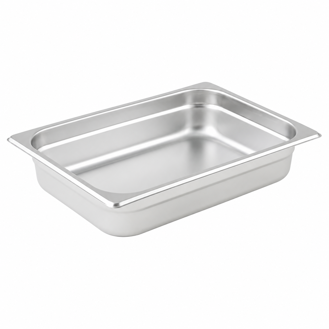 Winco - Half Size Anti-Jam Steam Pan, 24 Gauge Stainless Steel