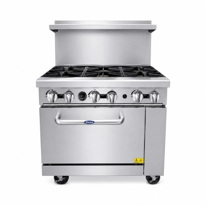 Cook Rite USA 36″ Gas Range with Six (6) Open Burners
