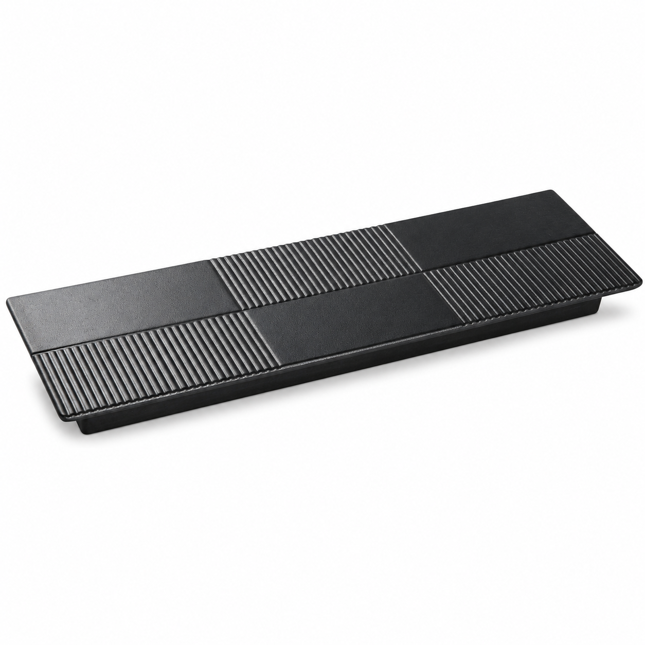 Yanco Melamine - BP-2013 Black Pearl 13″ X 4 1/4″ Rectangular Display Plate