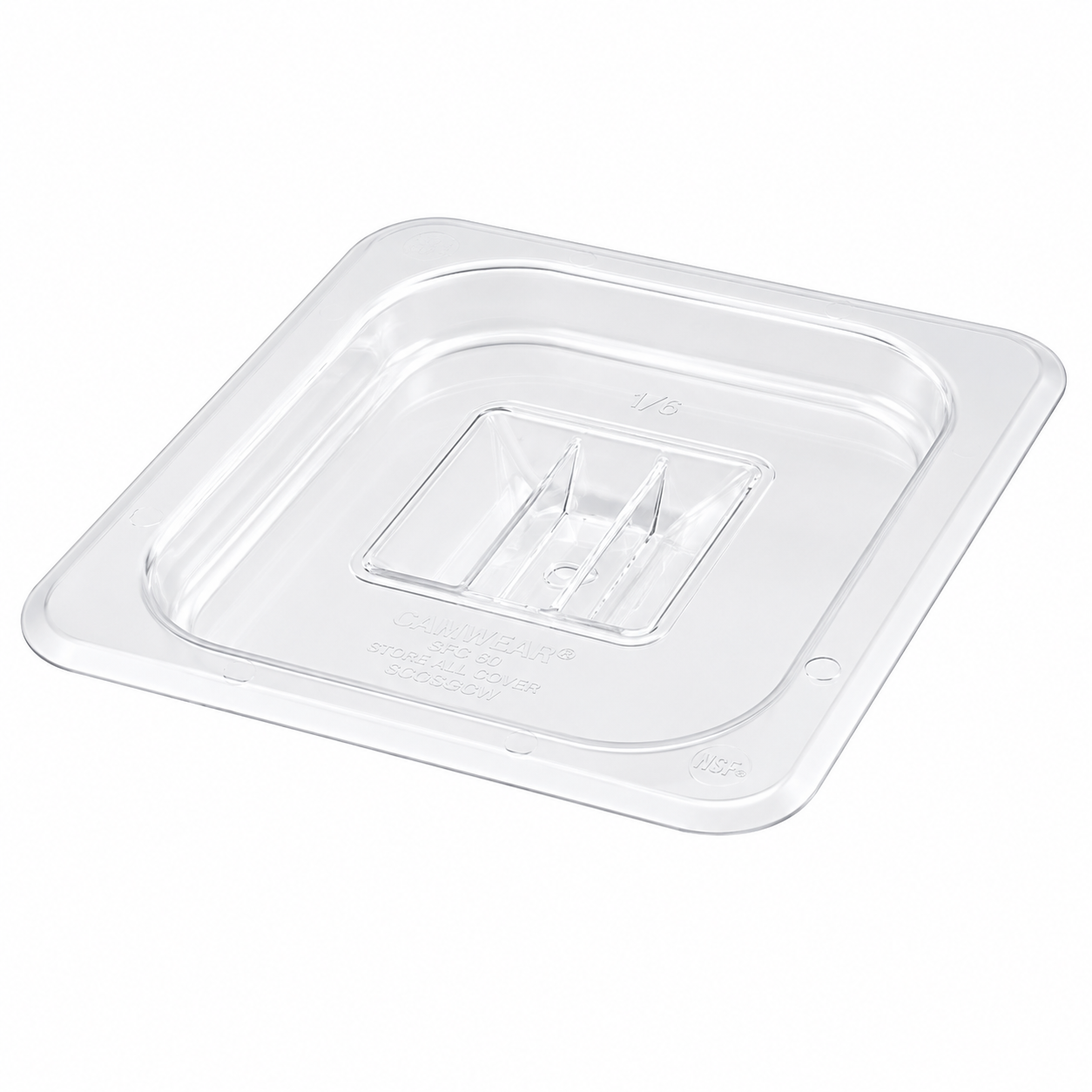 Winco SP7600S - Polycarbonate Food Pan Cover, Solid - Sixth (1/6)