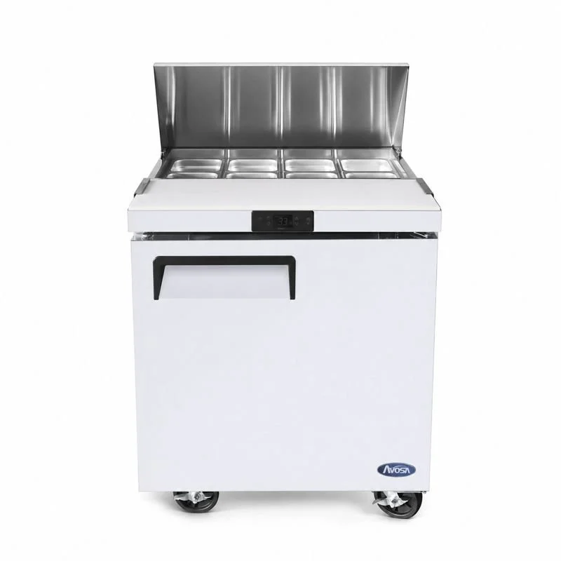 Atosa USA 27" Refrigerated Standard Top Sandwich Preparation Table