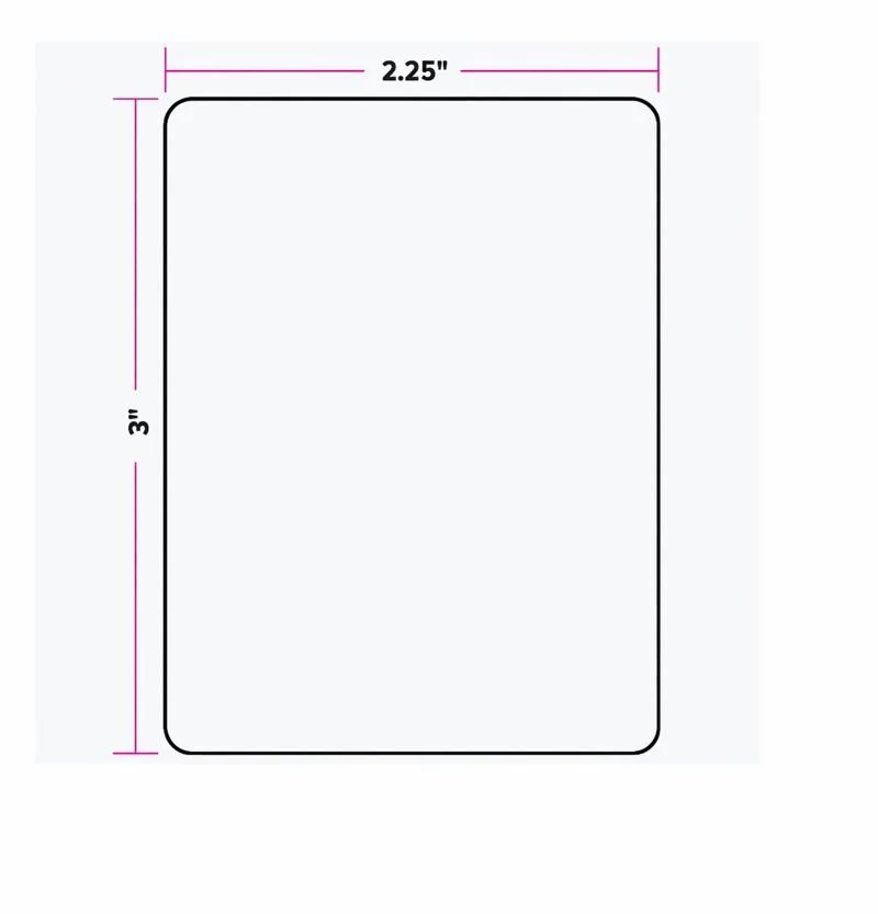 Hobart Quantum Scale Label 2.25X3 IN Rectangle 16 Rolls Case